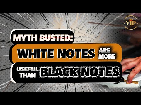 Myth Busted: White Notes Are More Useful Than The Black Notes | Onyemachi Chuku #piano