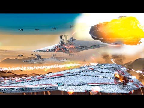 Who Wins? Secutor + Victory Star Destroyers vs Nebula SD II + MC75 | Empire at War