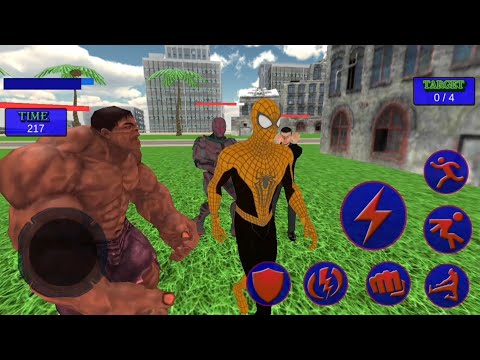 Spider Hero Superhero City Rescue | Flying Spider Hero Vs Super Monster Villains - Android GamePlay