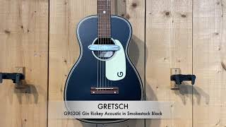 Video thumbnail for Gretsch G9520E Gin Rickey Acoustic w/Soundhole Pickup - Walnut Fingerboard - Smokestack Black by Big Music Australia