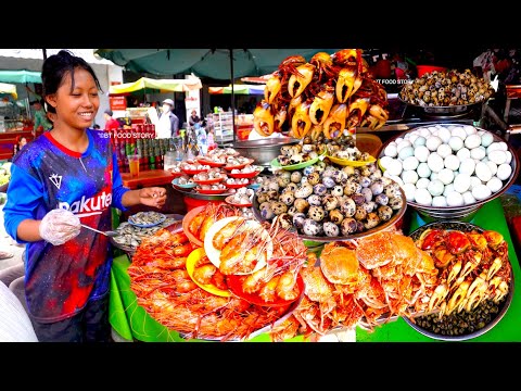 Insane Boiled Seafood & Herb Dip | Cambodian Street Food Tour