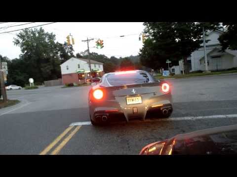2013 FERRARI F12 BERLINETTA DRIVING FAST ON BACK ROADS 1080p