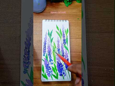 Easy flower painting | How to paint easy flower |#art #artwork #satisfying #design