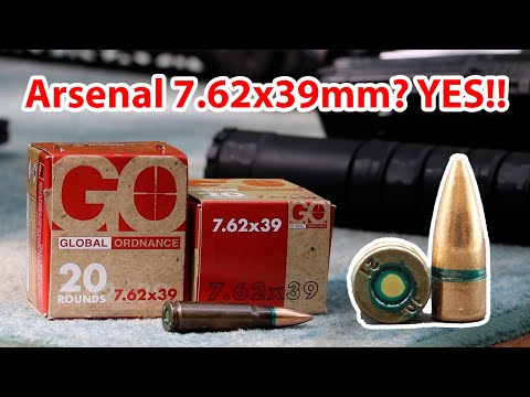 7.62x39mm, 123gr FMJ, Global Ordnance