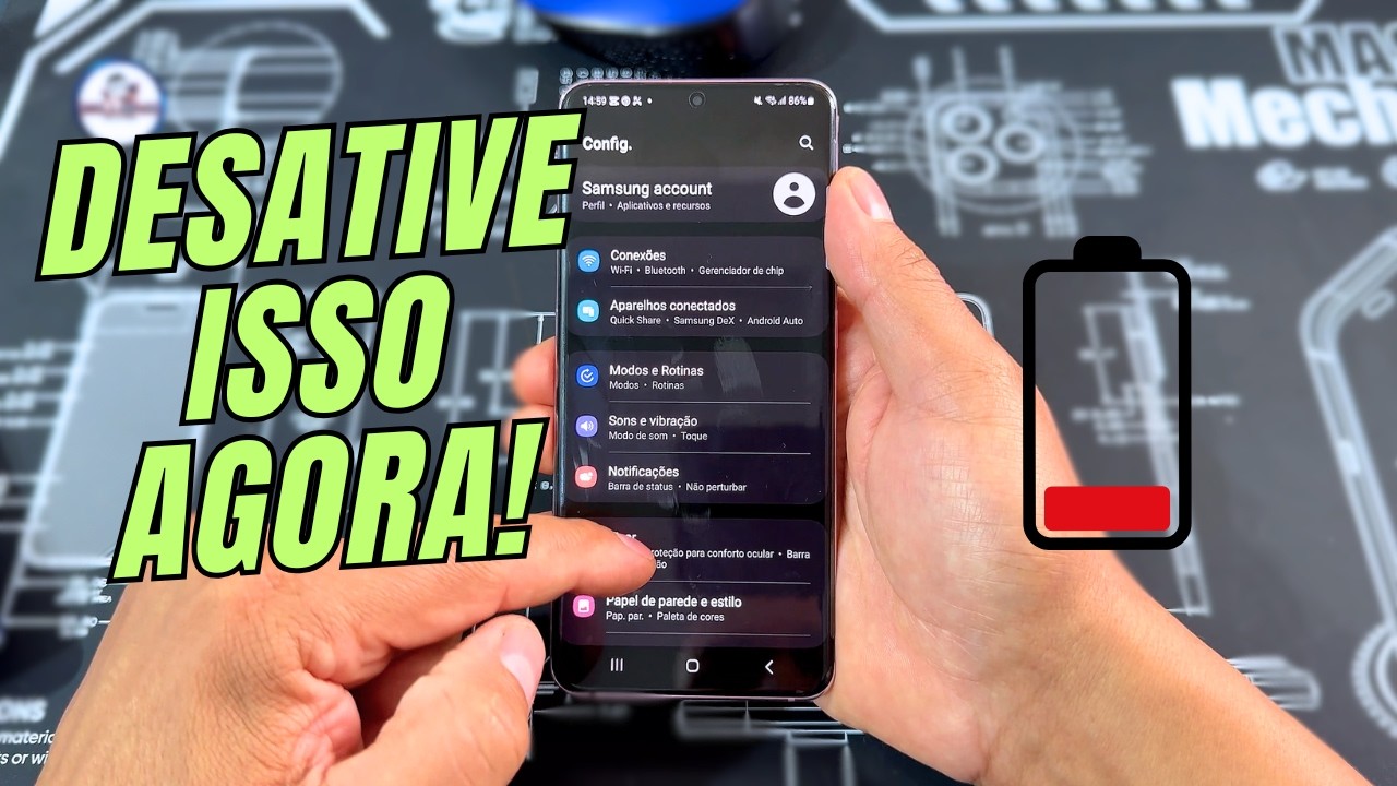 DESATIVE AGORA! Estas Configurações Gastam Toda a Sua Bateria (NÃO TROQUE A BATERIA!)