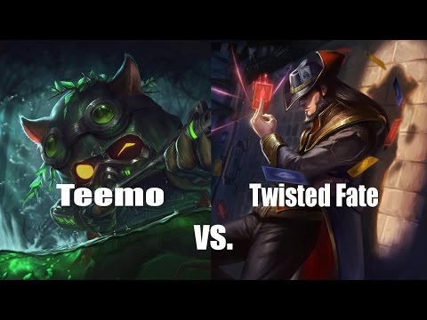 TEEMO VS. TWISTED FATE [FULL GAMEPLAY] !!!LEAGUE OF LEGENDS!!!