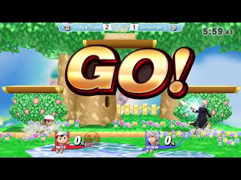 Waveland 2017 - VidyaToast (Ness) Vs. Snowman (Robin) - SSB4 Grand Finals