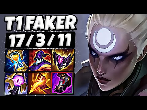 T1 Faker Diana vs Ekko [ Jungle ] Patch 25.13 Ranked NA