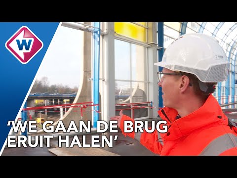 Zo wordt de instortgevaarlijke Nelson Mandelabrug uit elkaar gehaald