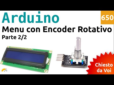 Rotary Encoder Menu with Arduino - Adding an LCD Display - Part 2/2 - Video 650