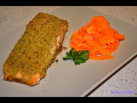 SALMONE IN CROSTA DI PISTACCHIO