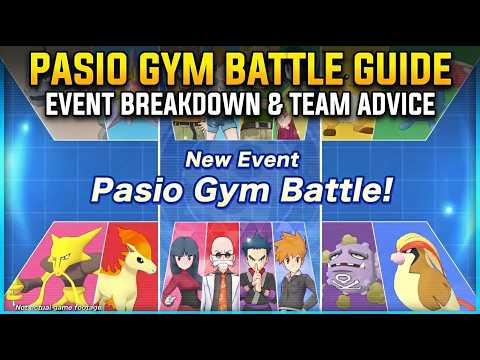 PASIO GYM BATTLE GUIDE | Event Breakdown & Team Advice | Pokemon Masters EX