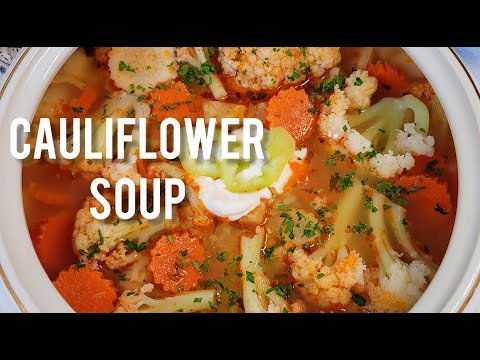 How to make Cauliflower Soup Karfiol leves #recipe #easyrecipe #souprecipe #cauliflower #delicious #