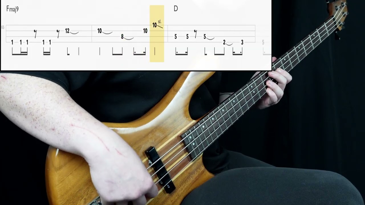 Duncan Sheik - Barely Breathing (Bass Only) (Play Along Tabs In Video)