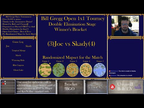 Joe vs Skady - Winner's Bracket - Bill Gregg Open Tournament - Recorded Games