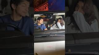 Janhvi Kapoor BLUSHES & hides her face as she gets clicked with ex-BF Shikhar in car😱 #shorts