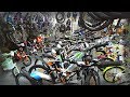 Inside provincial Russian sports shop. In search of a folding bicycle Inside provincial Russian sports shop. In search of a folding bicycle