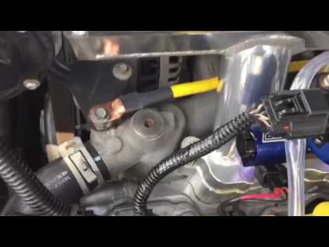 2005-2009 Mustang GT 4.6 3v fabricated aluminum intake manifold : HOLLEY “Sniper” EFI Intake.
