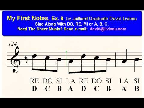 My First Notes Ex 8 Free Ear-Training & Sight-Singing Exercises For Young Musicians