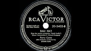 1949 HITS ARCHIVE: Bali Ha’i - Perry Como