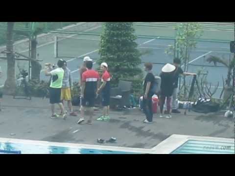 [Fancam][ZEAVN] 130318 DongJun recording Let's go Dream Team in Vietnam