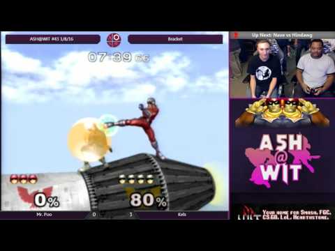 Mr. Poo (Sheik, Falcon) vs Kels (Marth, Falcon) - ASH@WIT #43 Melee Bracket