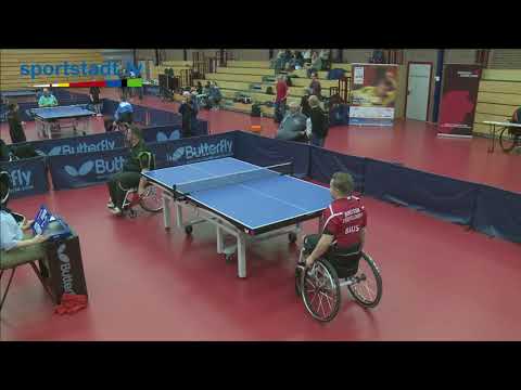 25.03.2017 4. Spieltag 1. Rollstuhl-Bundesliga Tischtennis Borussia Düsseldorf vs. Frankfurt 2