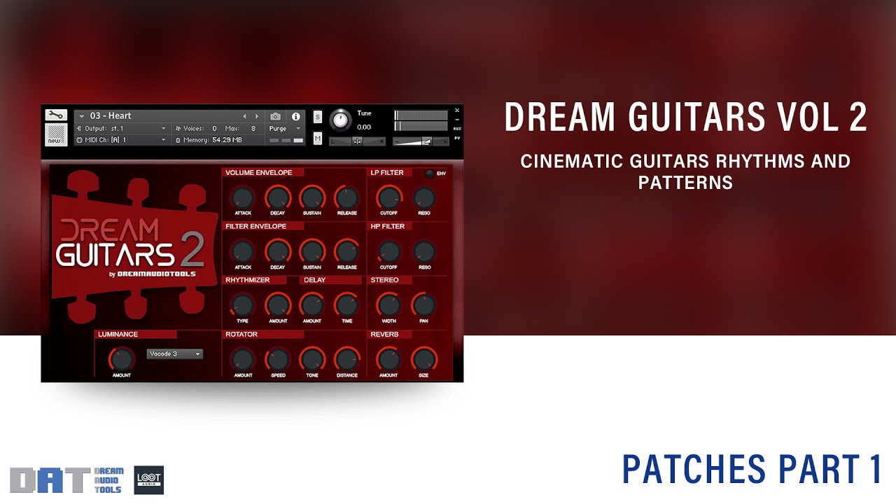 Dream Guitars Vol 2 // Cinematic Sample Library for Kontakt // Patches Walktrough Part 1