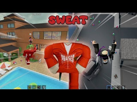 PLAYING MM2 AS A PRO SWEATY PLAYER *CRAZY TRICKSHOTS*