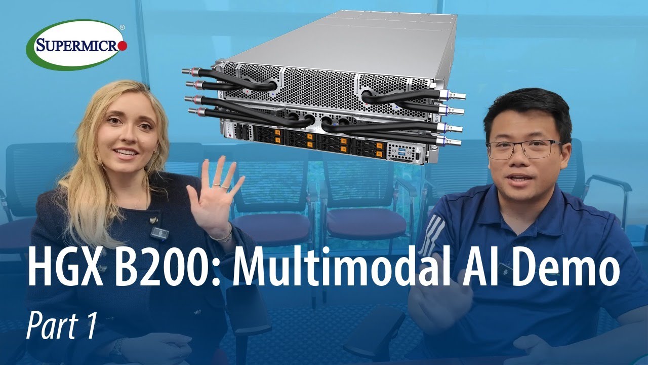 Supermicro NVIDIA HGX B200: Live Demo Using Multimodal AI