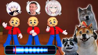 Download lagu HILARIOUS TRIO MEME VOICE IMITATION CHALLENGE! | Mimic Party Indonesia mp3