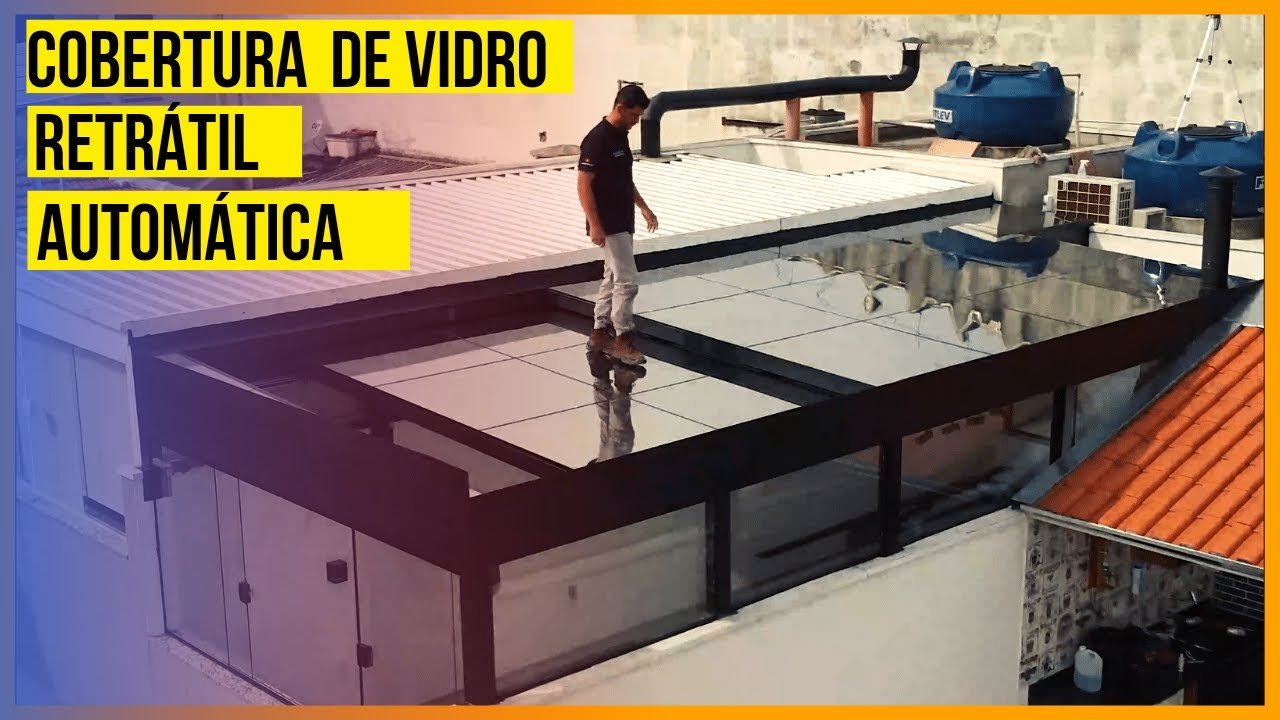COBERTURA DE VIDRO RETRÁTIL AUTOMÁTICA