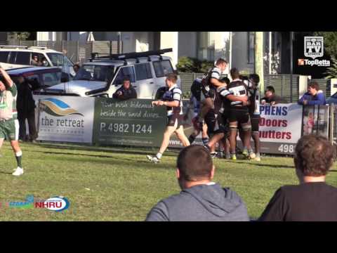 2016 NHRU Round 17 Premier 1 Highlights - Nelson Bay Gropers v Wanderers
