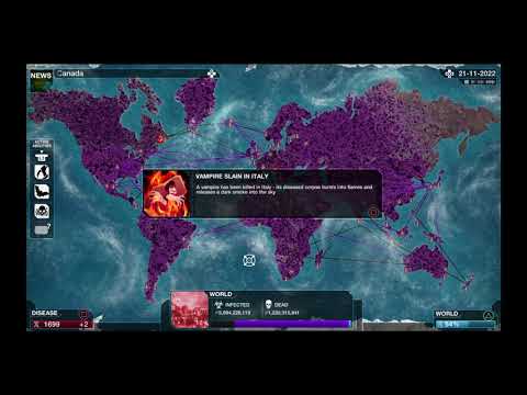 Plague Inc: Evolved - Shadow Plague - Mega Brutal (crazy glitch)