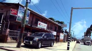 Driving through Belize City, Belize