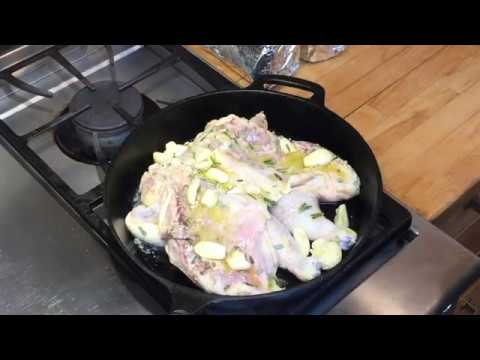 Chicken Under a Brick