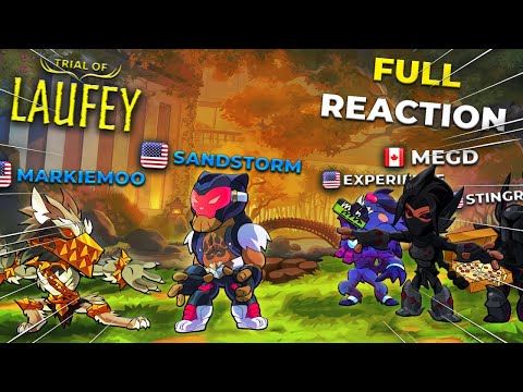 Sandstorm VS Markiemoo - MegD, Sting Ray and Experience FULL Reaction! | Brawlhalla Trial of Laufey