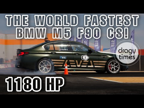 1180 HP BMW M5 F90 CS | Insane Dragy Times | 1/4 Mile in 8.73 sec with 254 Km/h