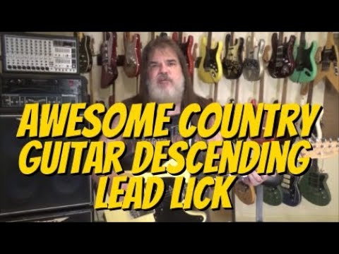 Awesome Country Guitar Descending Lead Lick By Scott Grove