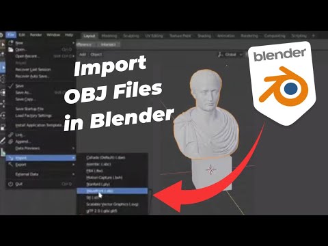 How to Import OBJ Files in Blender