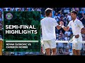 Novak Djokovic vs Cameron Norrie | Match Highlights | Wimbledon 2022