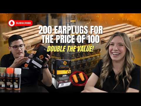 Slide 3 - Fuelbox Industrial® Disposable Uncorded Earplugs | NRR 32dB | 200 Per Box (video)