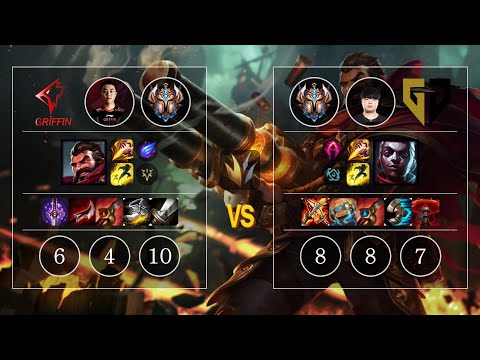 GRF GIDEON Graves vs GEN Clid Ekko Jungle - KR Challenger Patch 10.11