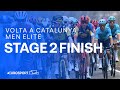 HEAVY RAIN pours down at Vallter 2000 🥶 | Stage 2 Finish Volta a Catalunya 2024 | Eurosport Cycling