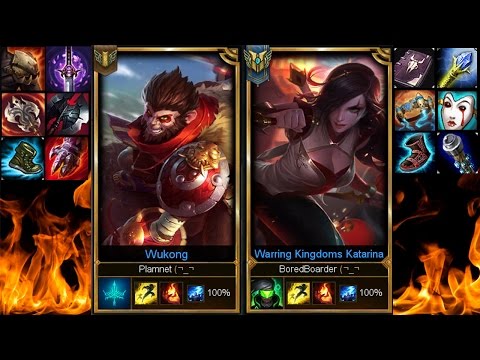 NEW META PREMADE BOT LANE WUKONG AND KATARINA - LEAGUE OF LEGENDS