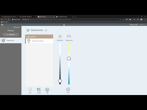 Node Red Dashboard - Switch with Deconz Light