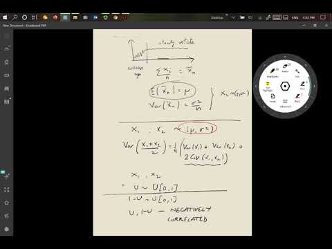Variance reduction in simulation outputs