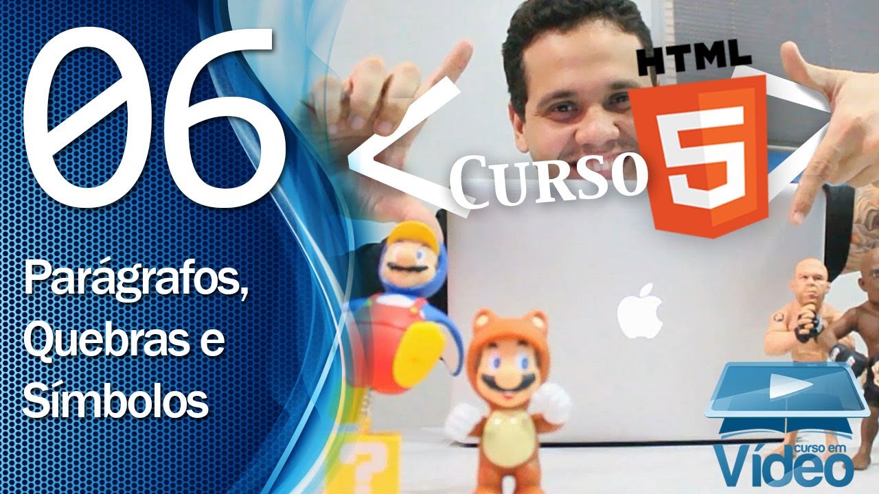 Curso de HTML5 - 06 - Parágrafos, Quebras e Símbolos Especiais - by Gustavo Guanabara