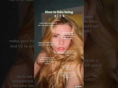 __how to fake being sick🤒#youtubeshorts#tips#tipsandtricks