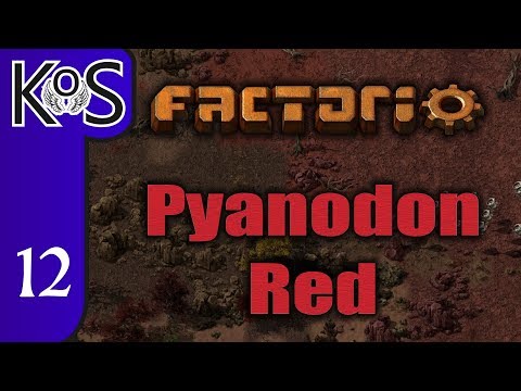 Factorio Pyanodon Red Ep 12: MUSHROOMS, COAL, & ASH - 0.16 - Gameplay, Let's Play